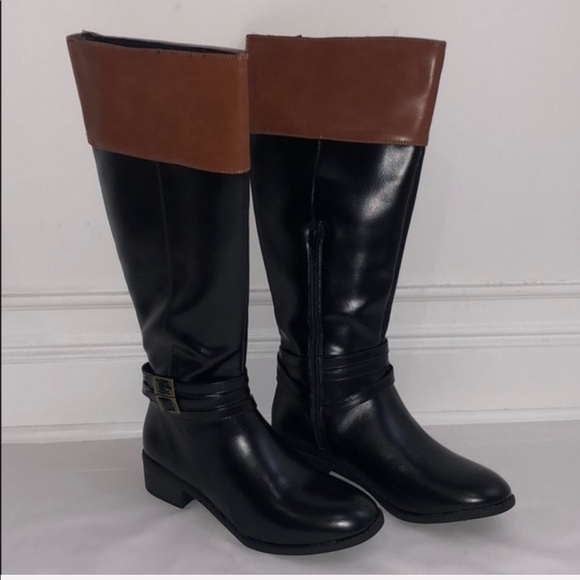 LAST ONE AVAILABLE!! - New SO Women's Knee High Riding Boots Black Brown - Picture 6 of 16